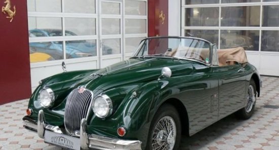 Jaguar XK 140 DHC, grün, 1958